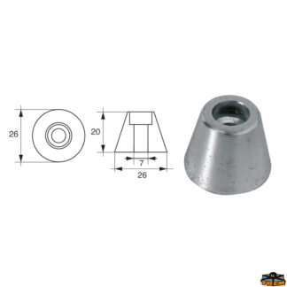 Accessori carburante e vano motore Anodo per assi ed eliche Sleipner articolo Polipodio OG040