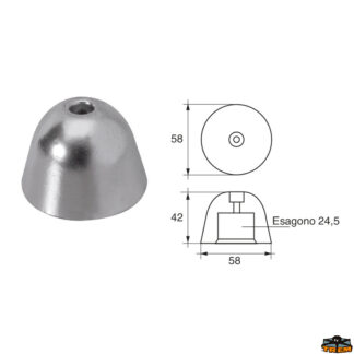 Accessori carburante e vano motore Anodo per assi ed eliche Vetus articolo Polipodio OG027