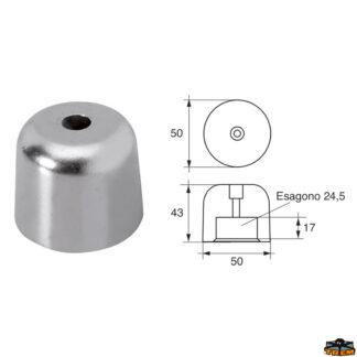 Accessori carburante e vano motore Anodo per assi ed eliche Vetus articolo Polipodio OG034B