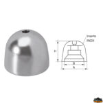 Accessori carburante e vano motore  Anodo per assi ed eliche Vetus articolo Polipodio OG061