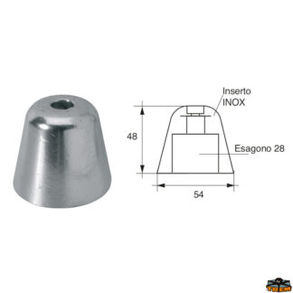 Accessori carburante e vano motore Anodo per assi ed eliche Vetus articolo Polipodio OG044