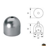 Accessori carburante e vano motore  Anodo per assi ed eliche Max Power articolo Polipodio OG043