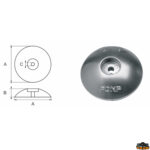 Accessori carburante e vano motore  Anodo carene e specchi di poppa articolo Polipodio NC025