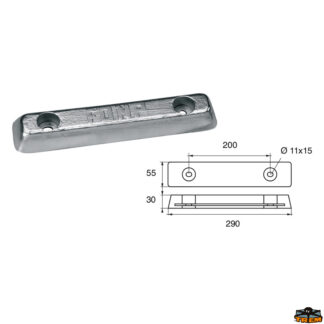 Accessori carburante e vano motore Anodo carene articolo Polipodio ZX012