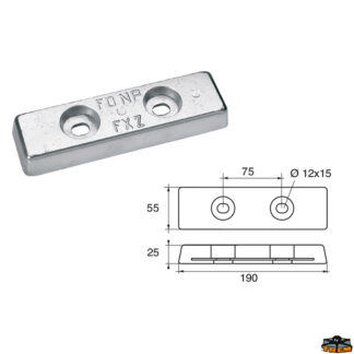 Accessori carburante e vano motore Anodo carene articolo Polipodio ZX013