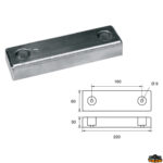 Accessori carburante e vano motore  Anodo carene Riva articolo Polipodio NC015