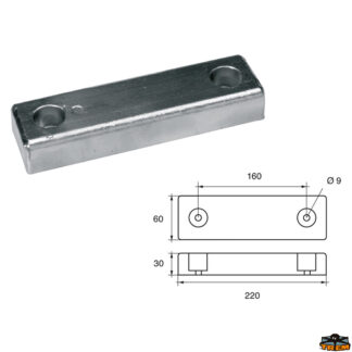 Accessori carburante e vano motore Anodo carene Riva articolo Polipodio NC015