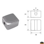 Accessori carburante e vano motore  Anodo per motori Bombardier Johnson-Evinrude-OMC articolo Polipodio OM004AL