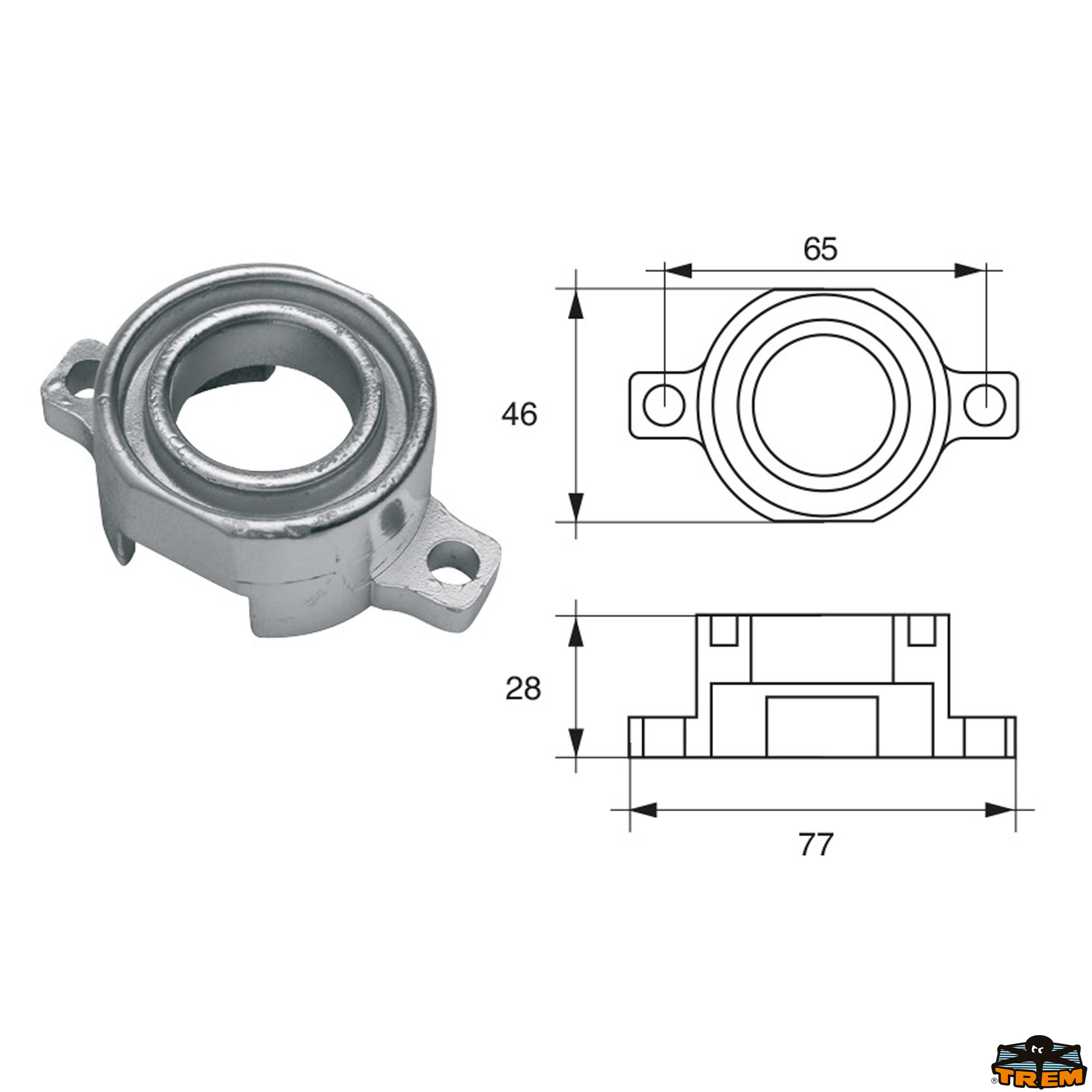 Accessori carburante e vano motore Anodo per motori Bombardier Johnson-Evinrude-OMC articolo Polipodio OM011