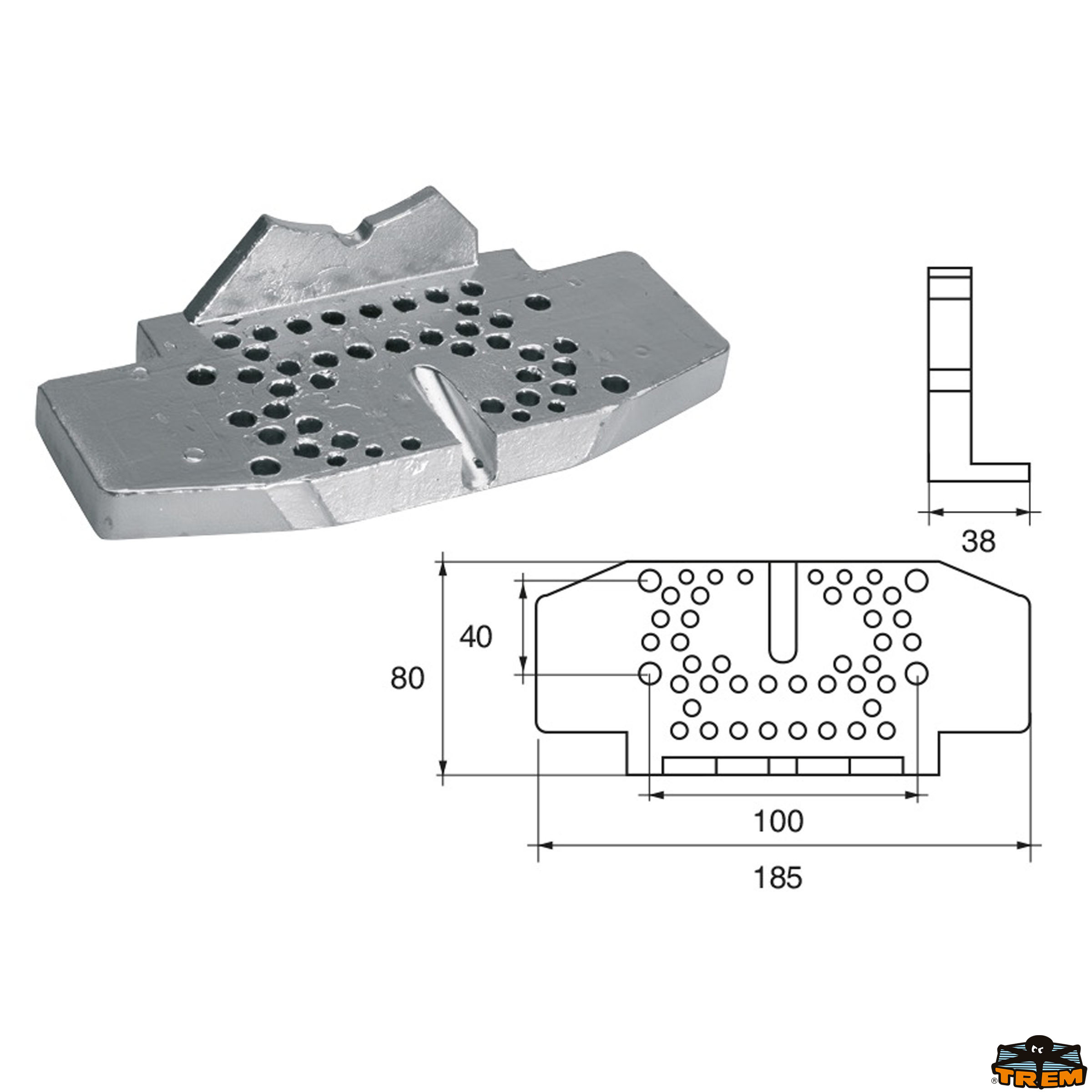 Accessori carburante e vano motore Anodo per motori Bombardier Johnson-Evinrude-OMC articolo Polipodio OM014