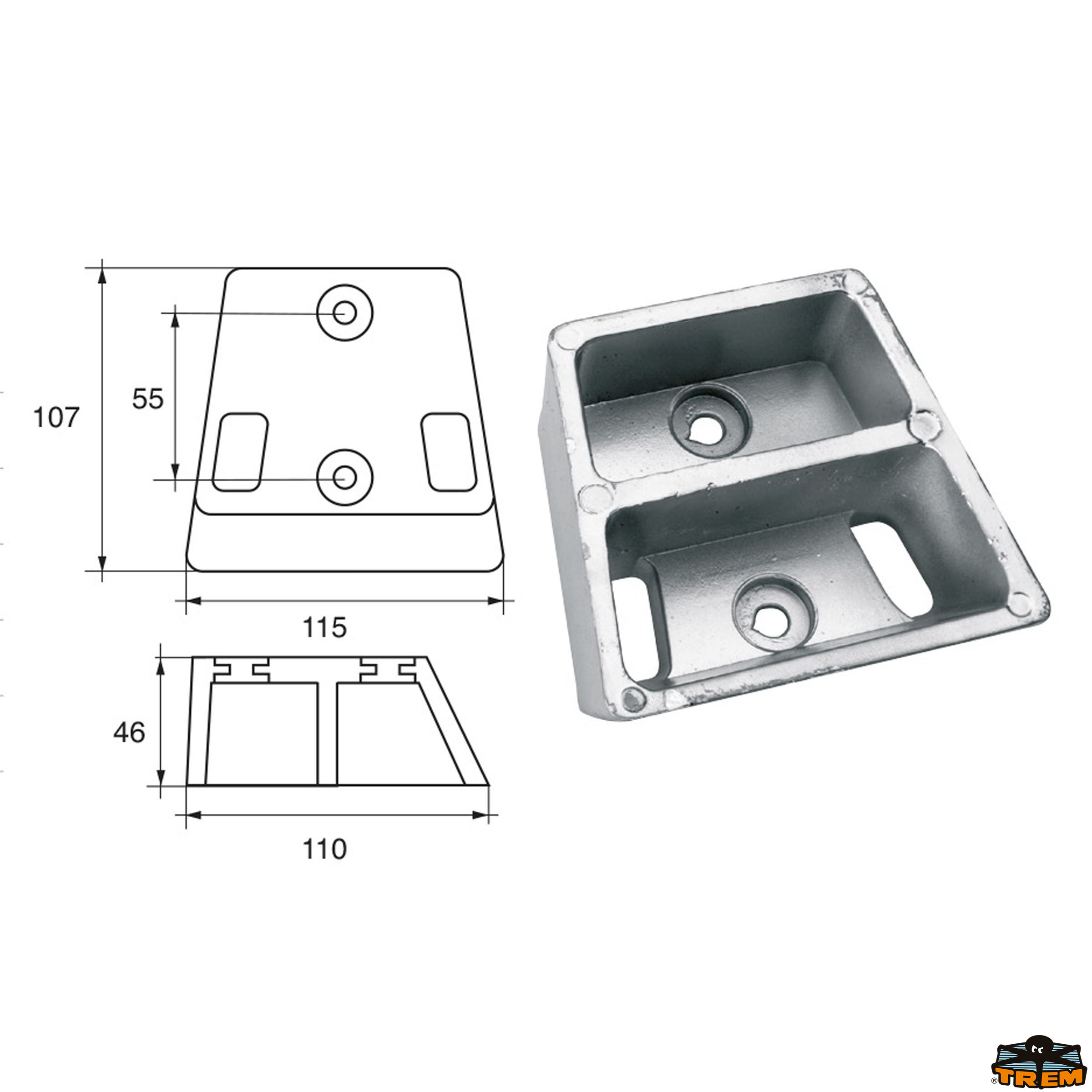 Accessori carburante e vano motore Anodo per motori Bombardier Johnson-Evinrude-OMC articolo Polipodio OM009