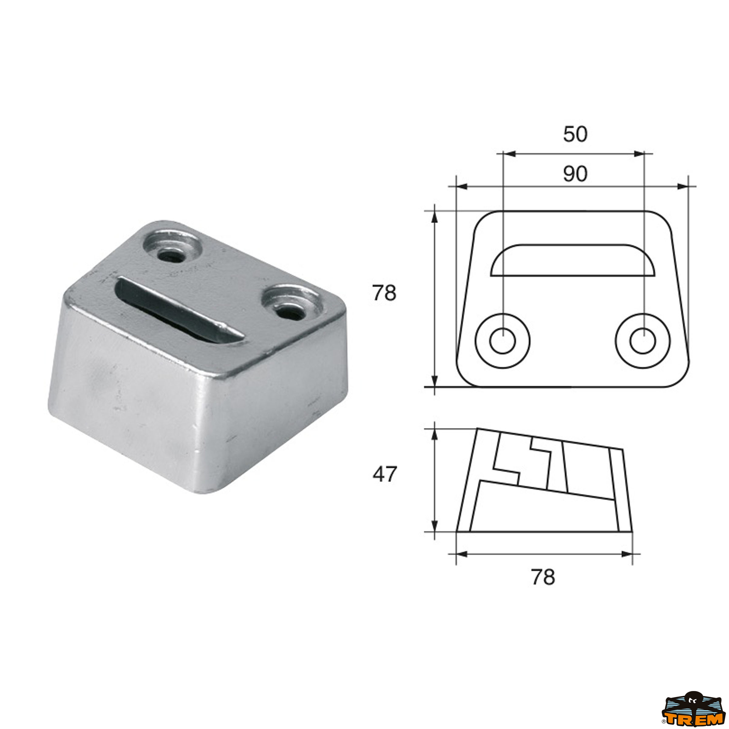 Accessori carburante e vano motore Anodo per motori Bombardier Johnson-Evinrude-OMC articolo Polipodio OM022AL