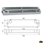 Accessori carburante e vano motore  Anodo per motori Bombardier Johnson-Evinrude-OMC articolo Polipodio OM023