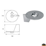 Accessori carburante e vano motore  Anodo per motori Honda articolo Polipodio HN010AL