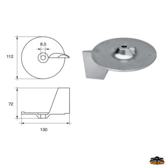 Accessori carburante e vano motore Anodo per motori Honda articolo Polipodio HN010