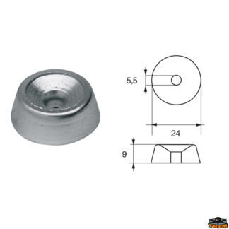 Accessori carburante e vano motore Anodo per motori Honda articolo Polipodio HN002