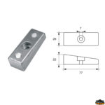 Accessori carburante e vano motore  Anodo per motori Honda articolo Polipodio HN005AL