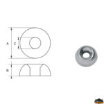 Accessori carburante e vano motore  Anodo per motori Mercury-Mercruiser articolo Polipodio ME006AL