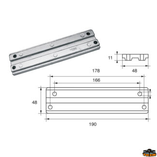 Accessori carburante e vano motore Anodo per motori Mercury-Mercruiser articolo Polipodio ME011