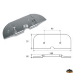 Accessori carburante e vano motore  Anodo per motori Mercury-Mercruiser articolo Polipodio ME013AL