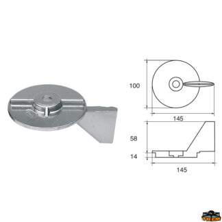 Accessori carburante e vano motore Anodo per motori Mercury-Mercruiser articolo Polipodio ME020