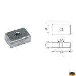 Accessori carburante e vano motore  Anodo per motori Mercury-Mercruiser articolo Polipodio ME033AL