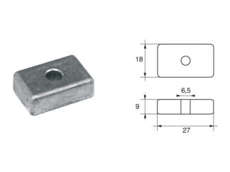 Accessori carburante e vano motore  Anodo per motori Mercury-Mercruiser articolo Polipodio ME033AL
