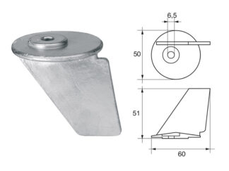 Accessori carburante e vano motore  Anodo per motori Tohatsu-Nissan articolo Polipodio TH003