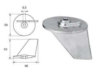 Accessori carburante e vano motore  Anodo per motori Tohatsu-Nissan articolo Polipodio TH004