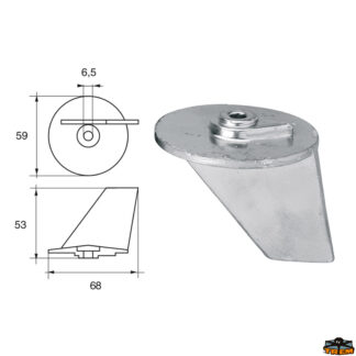 Accessori carburante e vano motore Anodo per motori Tohatsu-Nissan articolo Polipodio TH004