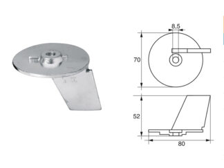 Accessori carburante e vano motore  Anodo per motori Suzuki articolo Polipodio SU001