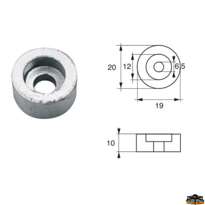 Accessori carburante e vano motore  Anodo per motori Suzuki articolo Polipodio SU004A
