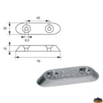 Accessori carburante e vano motore  Anodo per motori Suzuki articolo Polipodio SU005