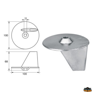 Accessori carburante e vano motore Anodo per motori Suzuki articolo Polipodio SU007