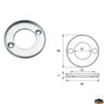 Accessori carburante e vano motore  Anodo per motori Volvo-Penta articolo Polipodio VP001