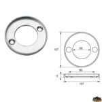 Accessori carburante e vano motore  Anodo per motori Volvo-Penta articolo Polipodio VP002AL