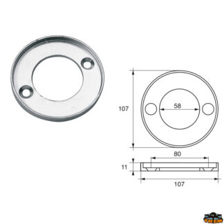 Accessori carburante e vano motore Anodo per motori Volvo-Penta articolo Polipodio VP002