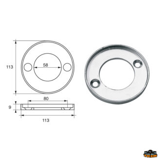 Accessori carburante e vano motore Anodo per motori Volvo-Penta articolo Polipodio VP003