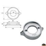 Accessori carburante e vano motore  Anodo per motori Volvo-Penta articolo Polipodio VP004AL