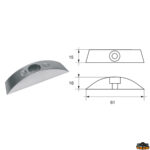 Accessori carburante e vano motore  Anodo per motori Volvo-Penta articolo Polipodio VP009C