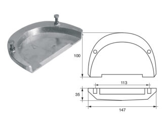 Accessori carburante e vano motore  Anodo per motori Volvo-Penta articolo Polipodio VP017AL