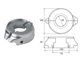 Accessori carburante e vano motore  Anodo per motori Volvo-Penta articolo Polipodio VP024AL