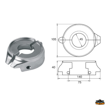 Accessori carburante e vano motore  Anodo per motori Volvo-Penta articolo Polipodio VP024AL