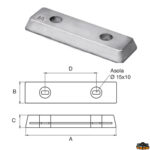 Accessori carburante e vano motore  Anodo per motori Volvo-Penta articolo Polipodio VP028