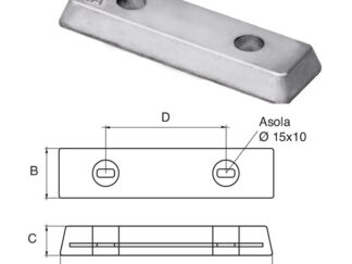 Accessori carburante e vano motore  Anodo per motori Volvo-Penta articolo Polipodio VP028