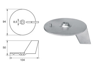 Accessori carburante e vano motore  Anodo per motori Yamaha-Mariner articolo Polipodio YA006