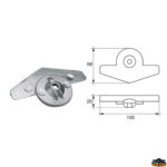 Accessori carburante e vano motore  Anodo per motori Yamaha-Mariner articolo Polipodio YA020