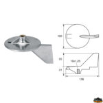 Accessori carburante e vano motore  Anodo per motori Yamaha-Mariner articolo Polipodio YA022AL