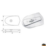 Accessori carburante e vano motore  Anodo per motori Yamaha-Mariner articolo Polipodio YA016