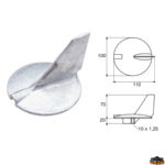 Accessori carburante e vano motore  Anodo per motori Yamaha-Mariner articolo Polipodio YA041AL